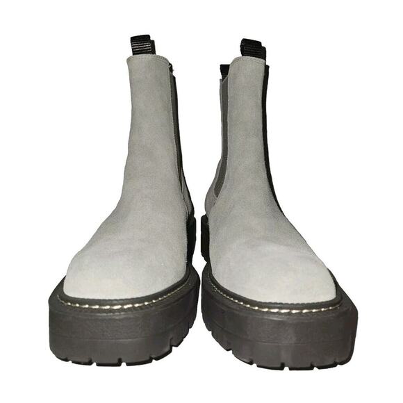 New with defect!  Sam Edelman Laguna Chelsea Green Leather Pull On Boot 8.5 - Picture 10 of 15